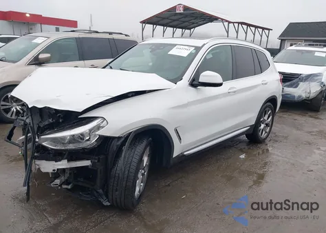 2021 BMW X3 xDrive30I z USA, uszkodzony, nr VIN 5UXTY5C02M9H83372